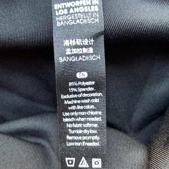 WILDFOX black/natural wild leopard biker shorts - Picture 8 of 15